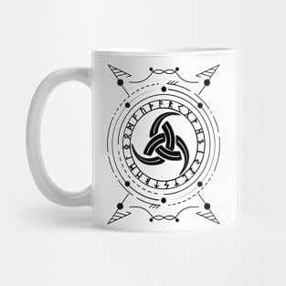 Triple Horn of Odin | Norse Pagan Symbol Mug
